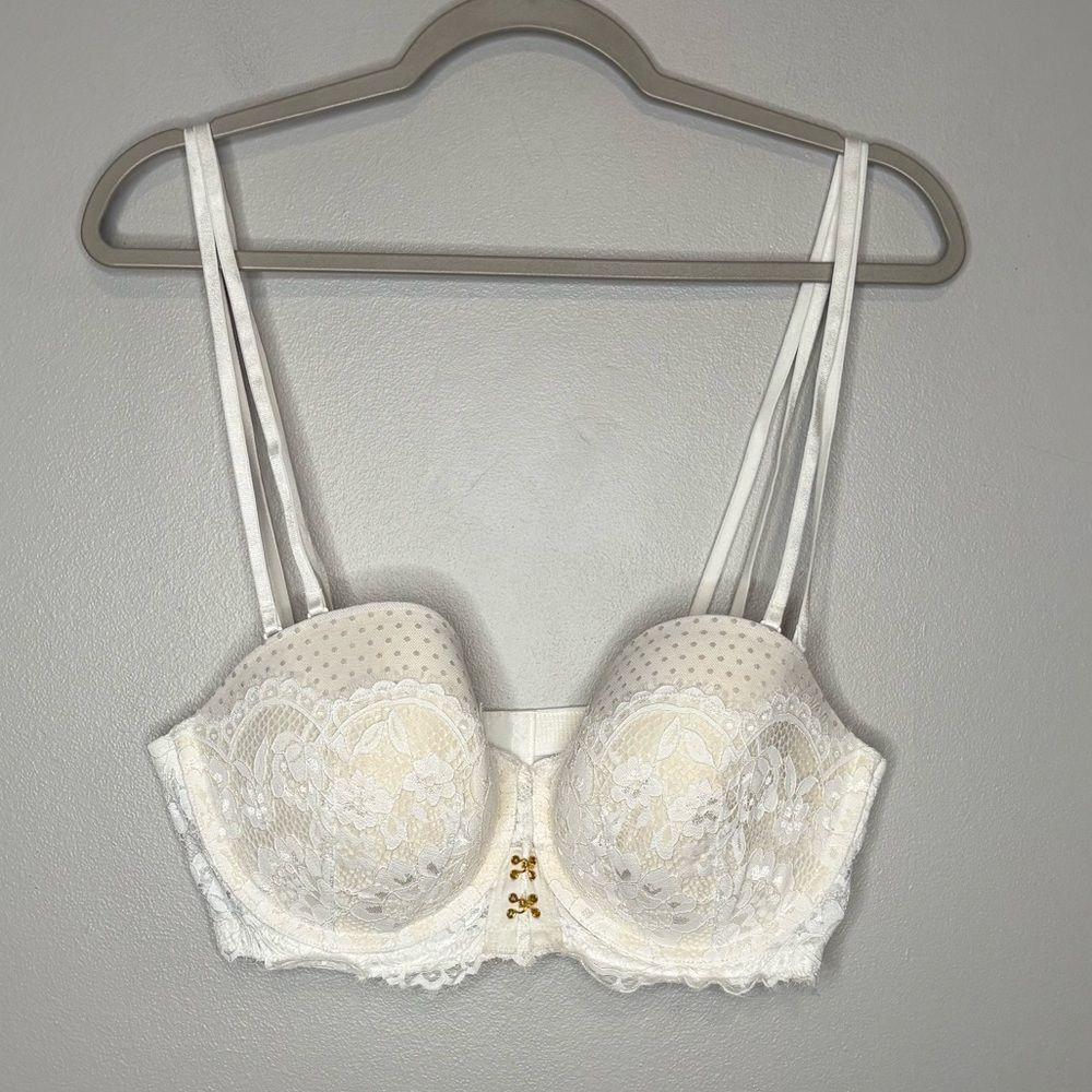 Cacique Lightly lined Lace Multiway Strapless Bra